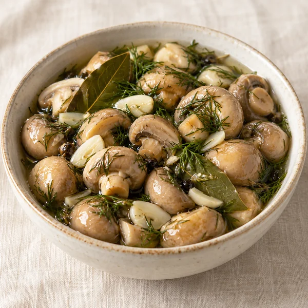Illustration of Pickled Mushrooms