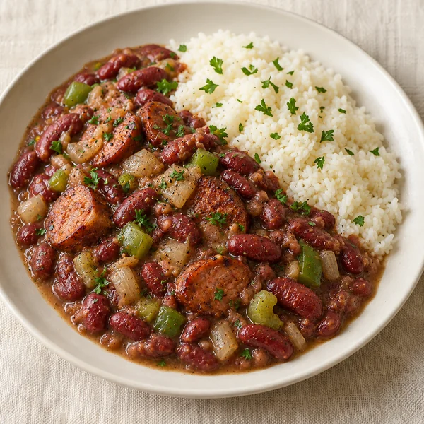Illustration of Red Beans and Rice
