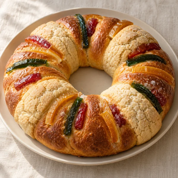 Illustration of Rosca de Reyes