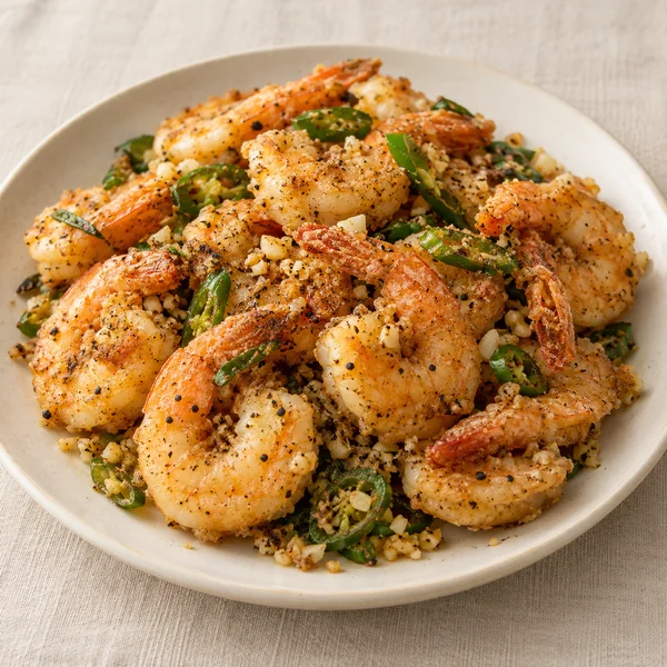 Illustration of Salt and Pepper Shrimp
