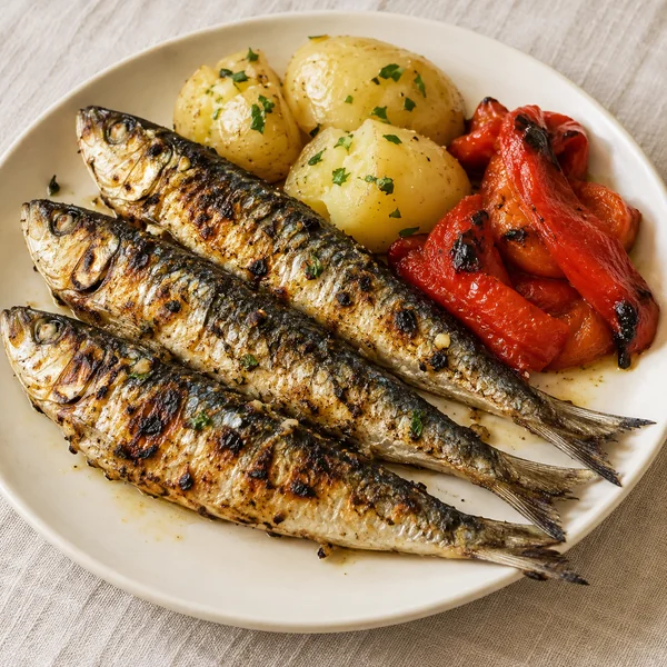 Illustration of Grilled Sardines