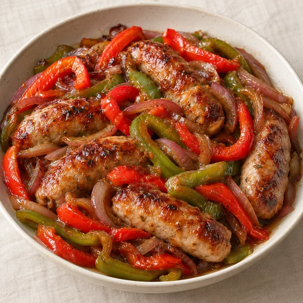 Illustration of Sausage and Peppers