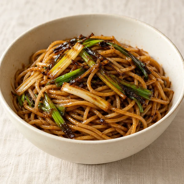 Illustration of Scallion Oil Noodles
