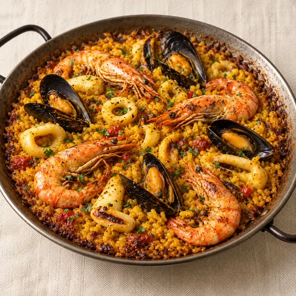 Illustration of Seafood Paella
