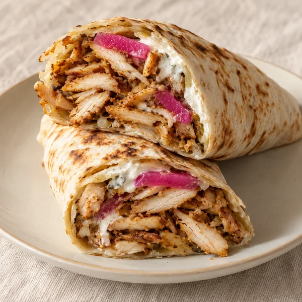 Illustration of Shawarma Sandwich