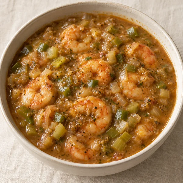 Illustration of Shrimp Étouffée