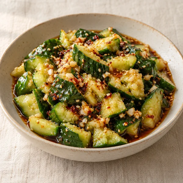 Illustration of Smashed Cucumber Salad