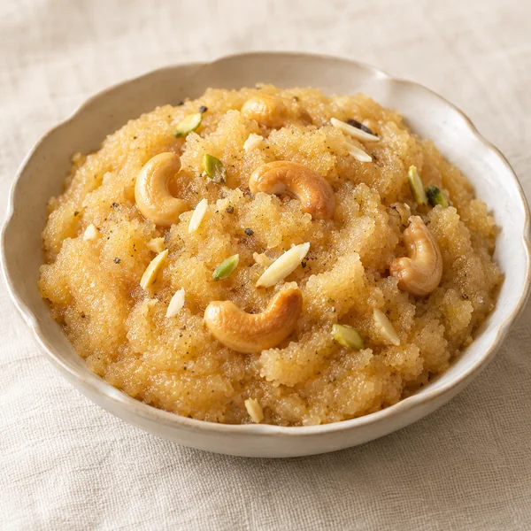 Illustration of Sooji Halwa