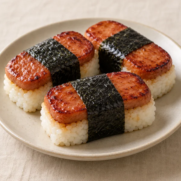 Illustration of Spam Musubi