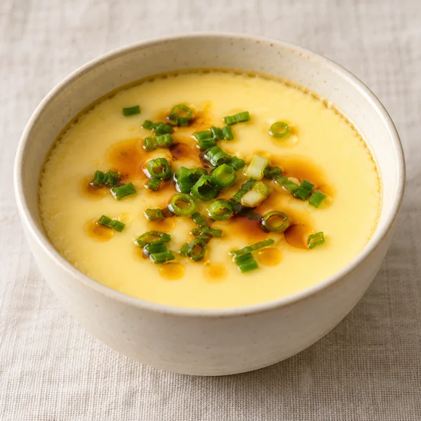 Illustration of Steamed Egg Custard