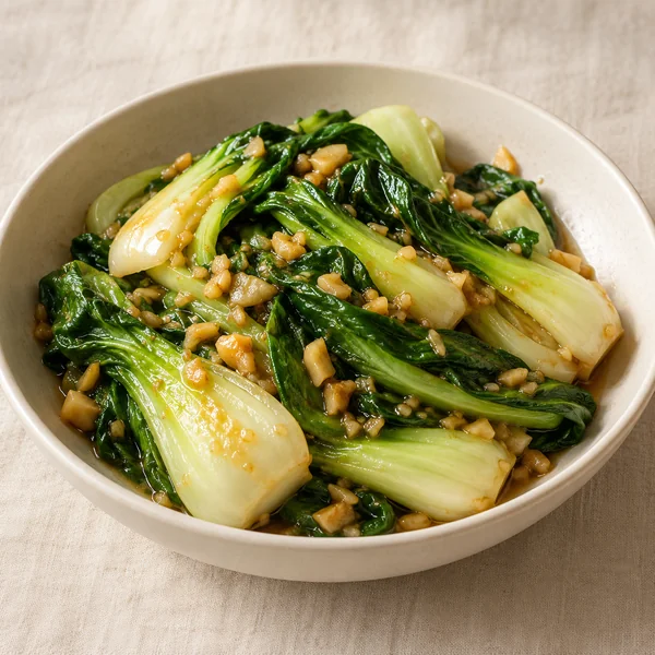 Illustration of Stir-Fried Bok Choy