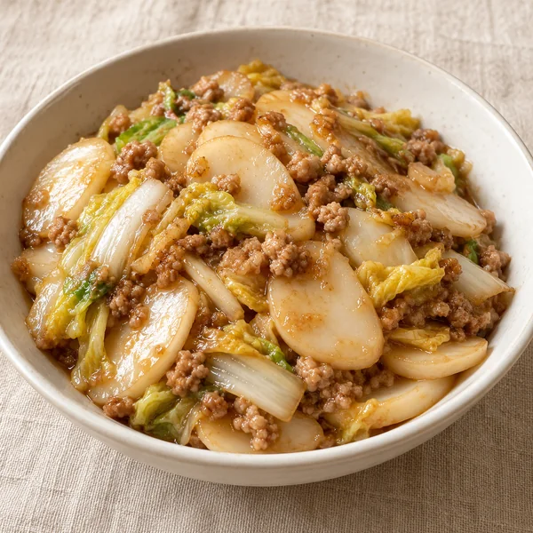 Illustration of Stir-Fried Rice Cakes