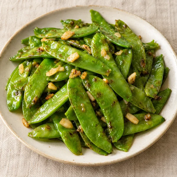 Illustration of Stir-Fried Snow Peas