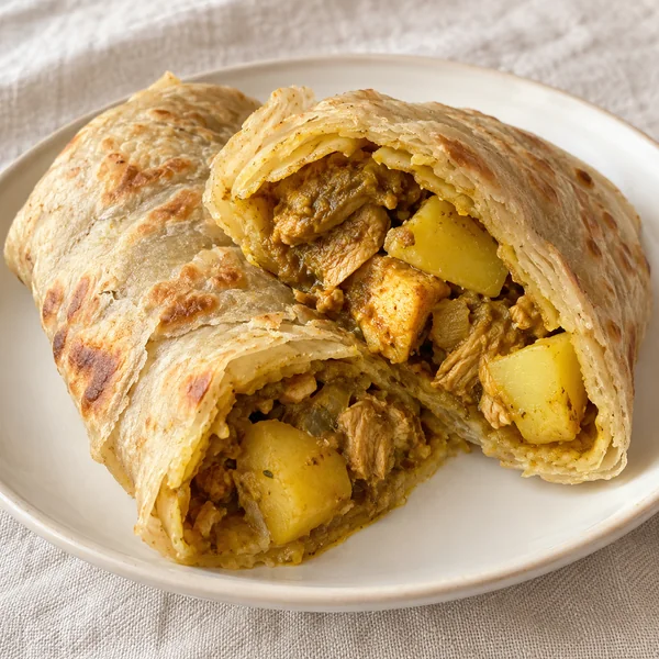 Illustration of Trinidad Roti