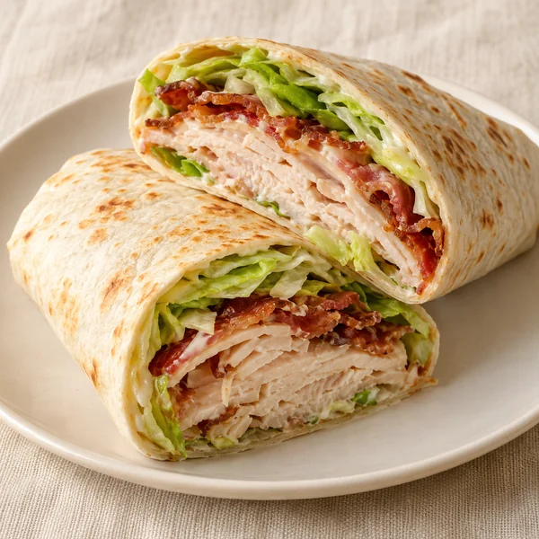 Illustration of Turkey Club Wrap
