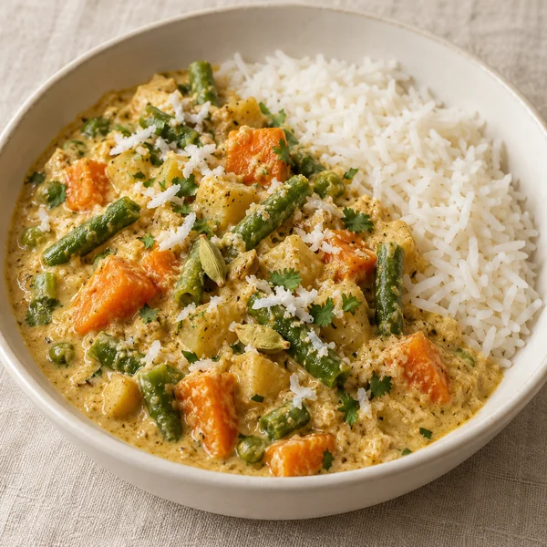 Illustration of Vegetable Korma