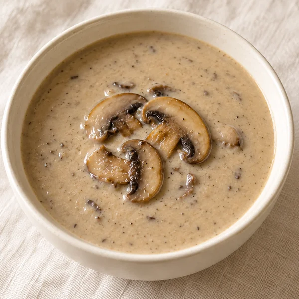 Illustration of Cream of Mushroom Soup