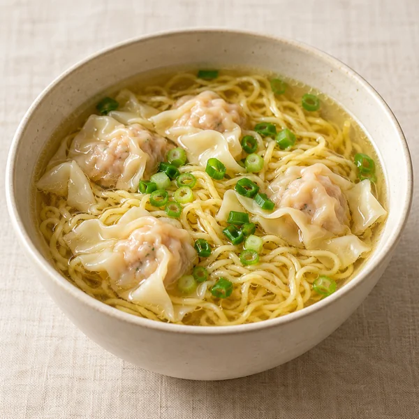 Illustration of Wonton Noodle Soup