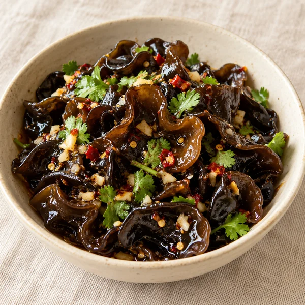 Illustration of Wood Ear Mushroom Salad