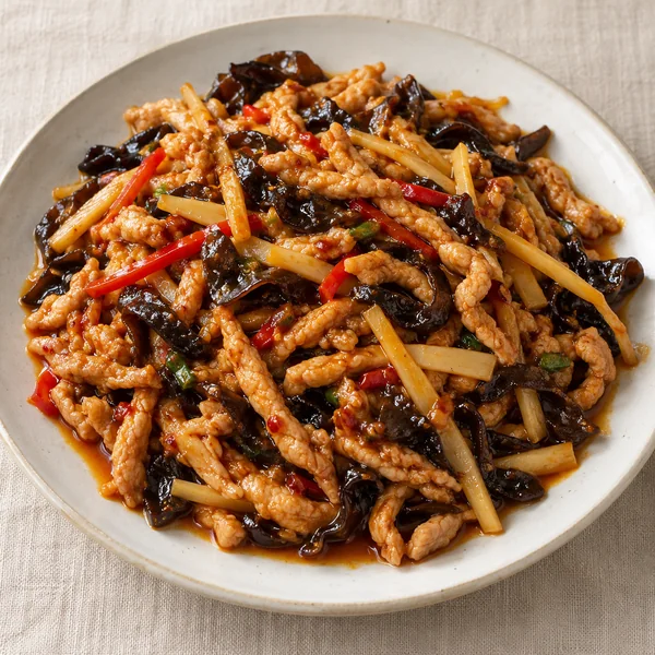 Illustration of Yu Xiang Pork Shreds