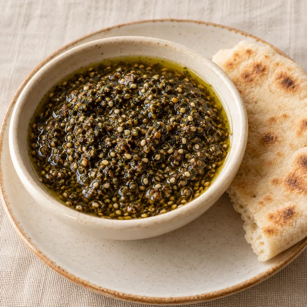 Illustration of Za'atar and Oil