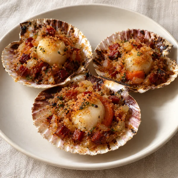 Illustration of Galician-Style Scallops